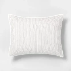 Microstripe Pillow Sham Cream/Gray - Hearth & Hand™ With Magnolia -Furniture Store GUEST 0411dbda 7209 43ed bfdf 242b502448e9