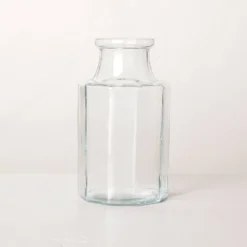 Octagonal Clear Glass Bottle Vase - Hearth & Hand™ With Magnolia -Furniture Store GUEST 062dfac6 21fe 469b ba13 04b139b463be