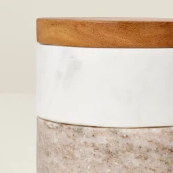 3pc Marble Stacking Salt & Pepper Cellar White/Warm Gray - Hearth & Hand™ With Magnolia 5 3pc Marble Stacking Salt & Pepper Cellar White/Warm Gray - Hearth & Hand™ With Magnolia -Furniture Store GUEST 1511b512 a04d 4638 8b56 b59f269aa4b2