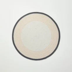 Round Border Stripe Braided Area Rug Neutral - Hearth & Hand™ With Magnolia -Furniture Store GUEST 23efbf88 d6a6 44d4 a17e 2a0c02a67837