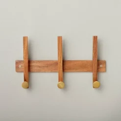 Wood & Brass Hook Rail - Hearth & Hand™ With Magnolia -Furniture Store GUEST 27b8d93e 3a4b 450d 807f 83e1ff9bd238