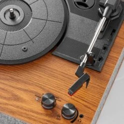 3-Speed Record Player Brown/Gray - Hearth & Hand™ With Magnolia -Furniture Store GUEST 38f5f3a4 be30 4624 9c9a 3488c5481e06