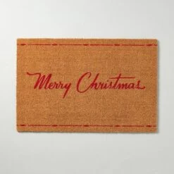Merry Christmas Coir Doormat Tan/Red - Hearth & Hand™ With Magnolia -Furniture Store GUEST 3ca3c7c7 9ffa 460b b138 242b7efb3d97