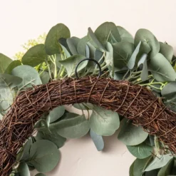 20" Faux Seeded Eucalyptus With Berry Wreath - Hearth & Hand™ With Magnolia -Furniture Store GUEST 41a13a96 c221 49a5 8b77 d32654409299