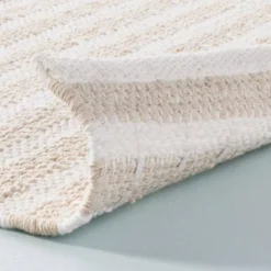 Break Stripe Handmade Area Rug Taupe/Cream - Hearth & Hand™ With Magnolia -Furniture Store GUEST 4d12aad8 6af9 4cc9 a6b6 bd67af96d383