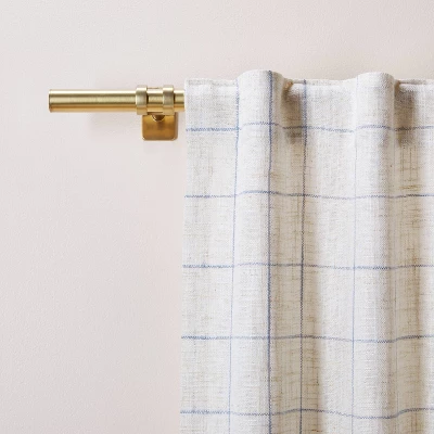 Classic Steel Curtain Rod With Antiqued Brass Finish - Hearth & Hand™ With Magnolia 1 Classic Steel Curtain Rod With Antiqued Brass Finish - Hearth & Hand™ With Magnolia