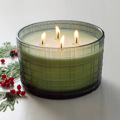 Textured Glass Balsam & Berry Jar Christmas Candle Green 24oz - Hearth & Hand™ With Magnolia 1 Textured Glass Balsam & Berry Jar Christmas Candle Green 24oz - Hearth & Hand™ With Magnolia