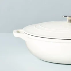 5.3qt Enameled Cast Iron Braiser Sour Cream - Hearth & Hand™ With Magnolia -Furniture Store GUEST 8c198140 35a1 4fbe b6a2 f431cc4e8800
