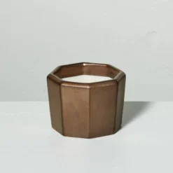 Octagonal Ceramic Cashmere & Suede Fall Jar Candle Metallic Bronze - Hearth & Hand™ With Magnolia -Furniture Store GUEST 8d3191e0 b160 4eec bea1 9822c9fa9e34