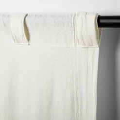 Tonal Texture Curtain Panel Sour Cream - Hearth & Hand™ With Magnolia -Furniture Store GUEST a3759400 9398 4b46 97a0 2fba23657e88