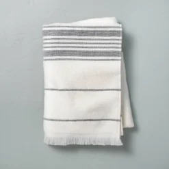 Multistripe Bath Towels Cream/Gray - Hearth & Hand™ With Magnolia -Furniture Store GUEST a3ab88f0 8654 425b a1f7 f62caee554f1