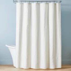 Crinkle Stripe Woven Shower Curtain - Hearth & Hand™ With Magnolia -Furniture Store GUEST a4db4300 5a76 4a9f 9868 e69b64040512