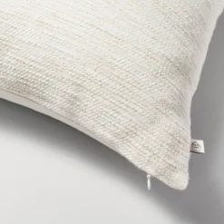 Textured Slub Stripe Square Throw Pillow Cream/Khaki - Hearth & Hand™ With Magnolia -Furniture Store GUEST b12016b7 875d 46eb 8348 aef66ade7620