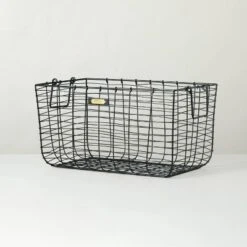 Wire Storage Basket Black - Hearth & Hand™ With Magnolia -Furniture Store GUEST b22a1734 78e8 485f ac33 f45b9366683c