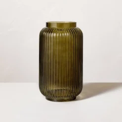 Ribbed Glass Jug Vase Dark Green - Hearth & Hand™ With Magnolia -Furniture Store GUEST bddfea06 0cdf 4e99 9686 d59b3e8abd18