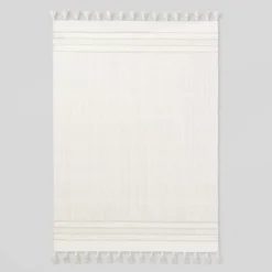 Texture Border Stripe Rug Cream/Silver Gray - Hearth & Hand™ With Magnolia -Furniture Store GUEST cf0cedf2 0691 4a09 aff5 bb4da7ae4262