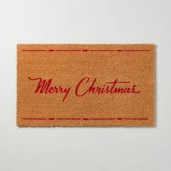 Merry Christmas Coir Doormat Tan/Red - Hearth & Hand™ With Magnolia -Furniture Store GUEST cff9aae3 34b2 4a2b 937a 28c875ecea82