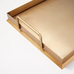 Beveled 12" X 16" Metal Decor Tray Brass Finish - Hearth & Hand™ With Magnolia -Furniture Store GUEST d65f60f1 7931 46c6 9fde 1ee80041ecb1