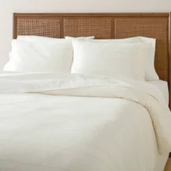 Fine Stripe Duvet & Sham Set Twilight Taupe/Sour Cream - Hearth & Hand™ With Magnolia -Furniture Store GUEST d97804e0 8bdc 4eb6 ac58 edbed2ee570c