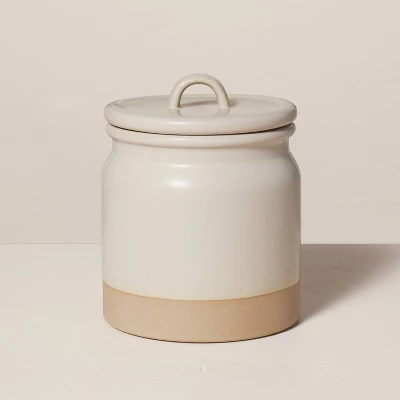 Dry Goods Stoneware Crock Canister Warm Gray/Clay - Hearth & Hand™ With Magnolia 5 Dry Goods Stoneware Crock Canister Warm Gray/Clay - Hearth & Hand™ With Magnolia - Image 5