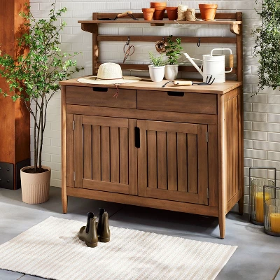 Textured Stripe Indoor/Outdoor Woven Area Rug Beige/Cream - Hearth & Hand™ With Magnolia 1 Textured Stripe Indoor/Outdoor Woven Area Rug Beige/Cream - Hearth & Hand™ With Magnolia