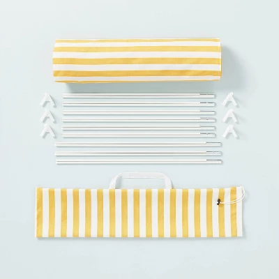 Kids' Stargazing Play Tent - Gold/Cream Stripes - Hearth & Hand™ With Magnolia 2 Kids' Stargazing Play Tent - Gold/Cream Stripes - Hearth & Hand™ With Magnolia - Image 2